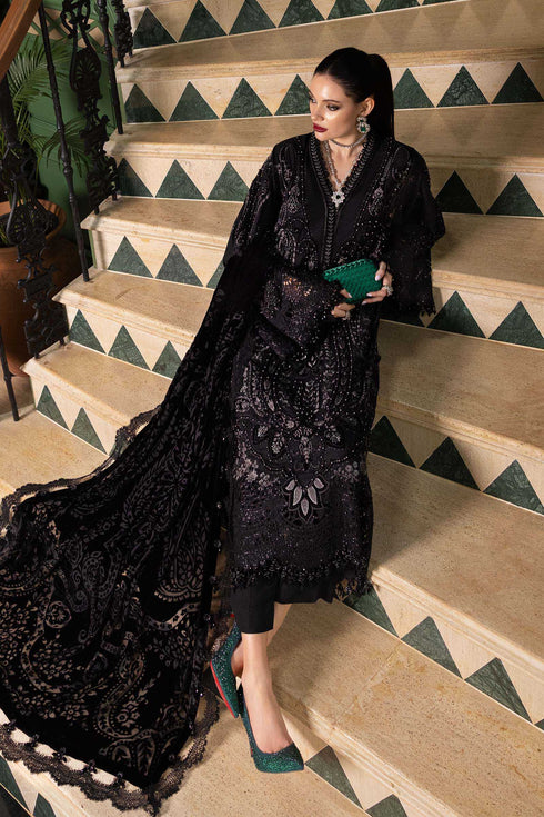 Maria B Embroidered Linen Suit WL-1307