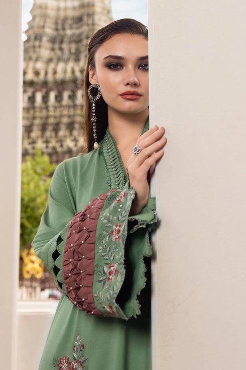 Maria B Embroidered Linen Suit MPT-2808-A
