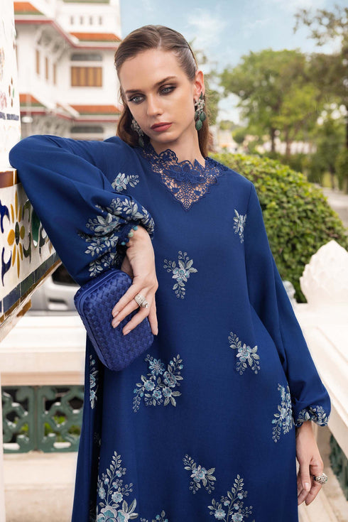 Maria B Embroidered Linen Suit MPT-2808-B