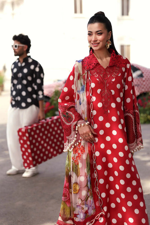 Maria B Embroidered 3PC Lawn Suit MPT-3008-B