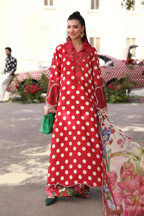 Maria B Embroidered 3PC Lawn Suit MPT-3008-B