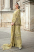 Maria B Embroidered Raw Silk Suit WF-09-08-Olive Green