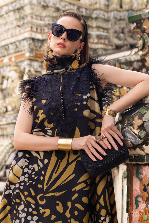 Maria B Embroidered Linen Suit MPT-2809-B