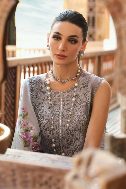 Maria B Embroidered Organza Suit D-2509-B