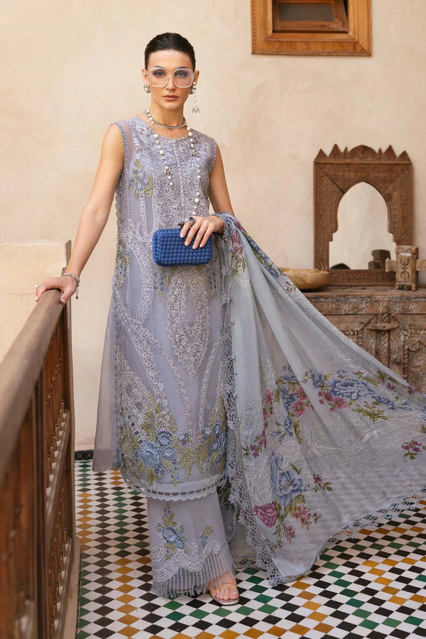 Maria B Embroidered Organza Suit D-2509-B