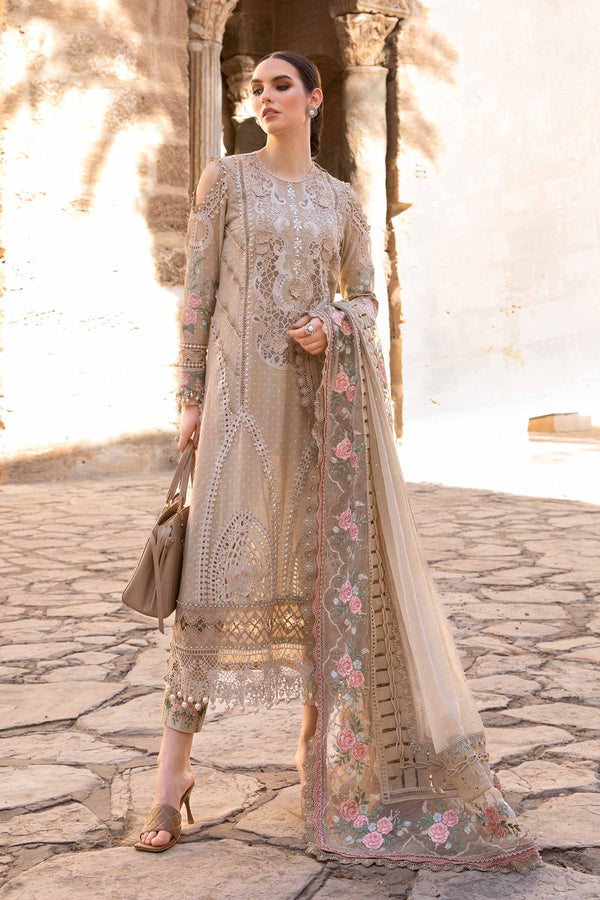 Maria B Embroidered Broshia 3 Piece suit D-2410-A