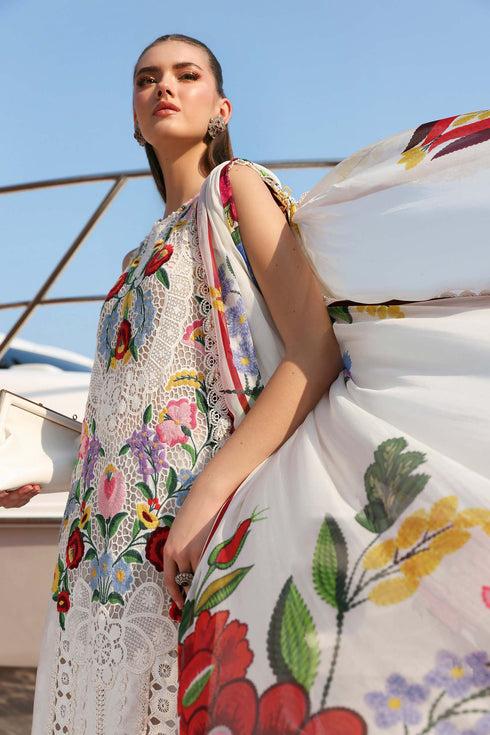 Maria B 3 Piece Embroidered Jacquard Lawn Suit D-2610-A