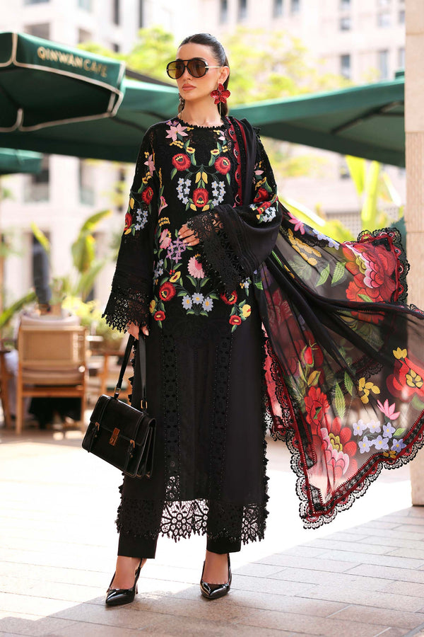 Maria B 3 Piece Embroidered Jacquard Lawn Suit D-2610-B
