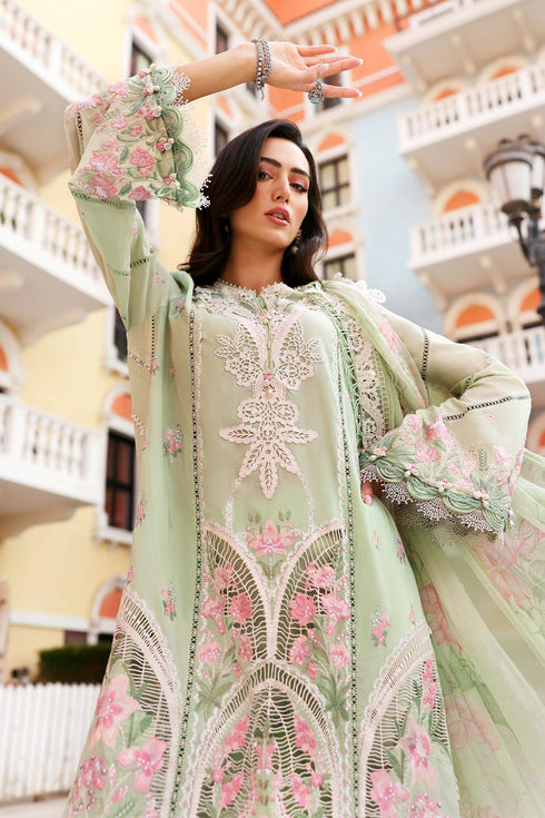 Maria B 3 Piece Embroidered Lawn Suit D-2611-A