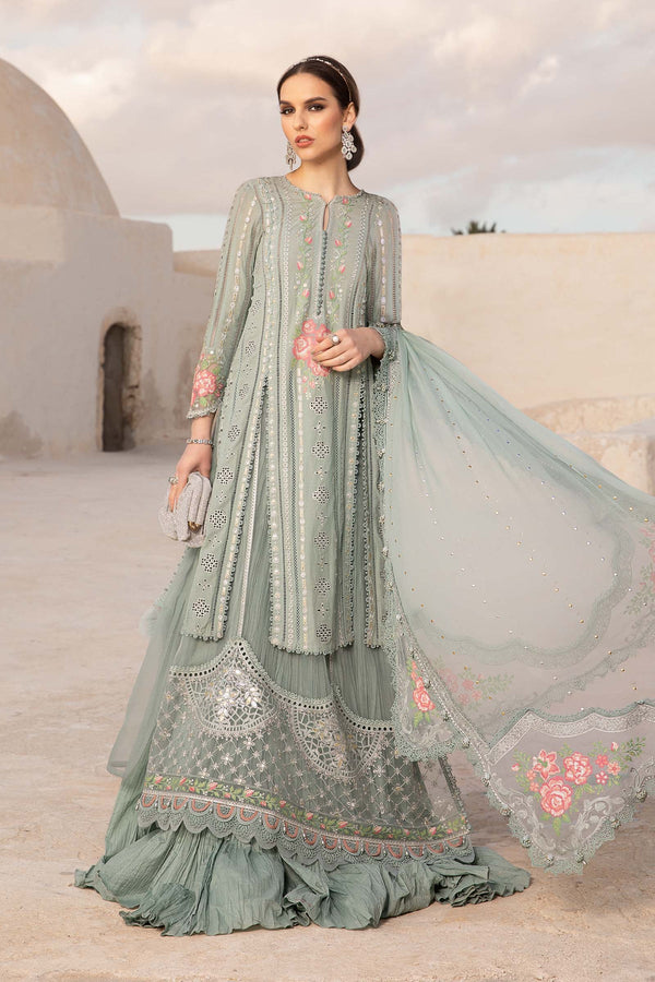 Maria B Embroidered Lawn 3 Piece suit D-2412-B