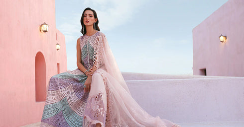 Maria B 3 Piece Embroidered Lawn Suit D-2612-B