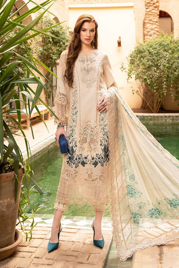 Maria B Embroidered Lawn 3 Piece suit D-2414-B