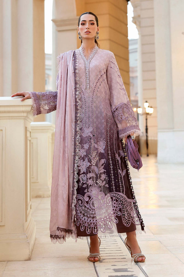 Maria B 3 Piece Embroidered Jacquard Lawn Suit D-2601-B