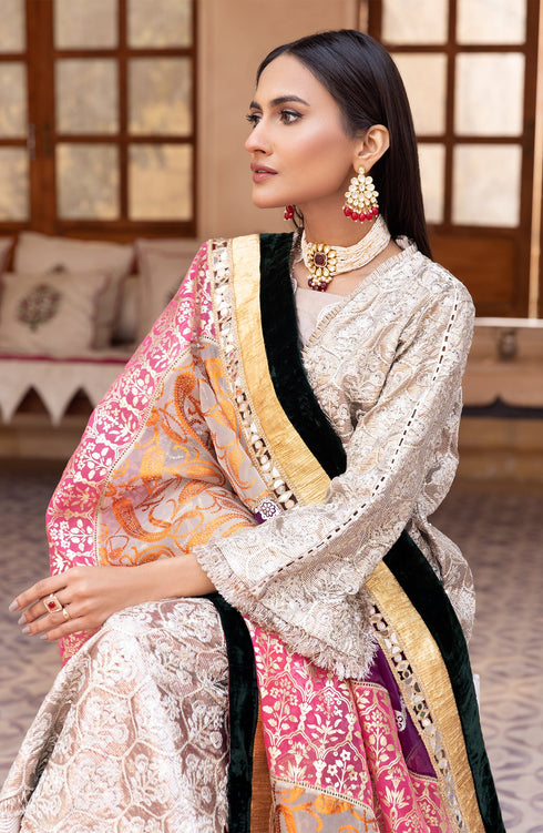 Maryam N Maria Embroidered Masoori 3 piece suit MFD-0098