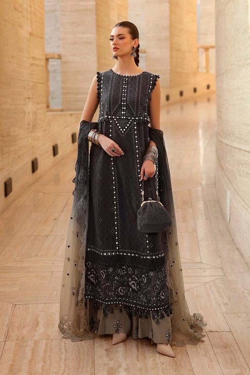 Maria B 3 Piece Embroidered Jacquard Lawn Suit D-2602-B