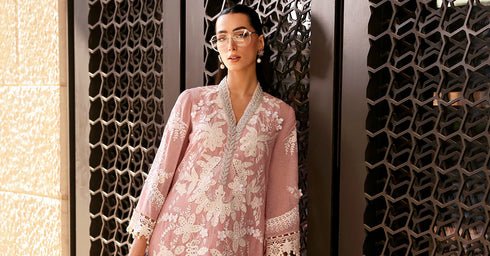 Maria B 3 Piece Embroidered Lawn Karandi Suit D-2603-A