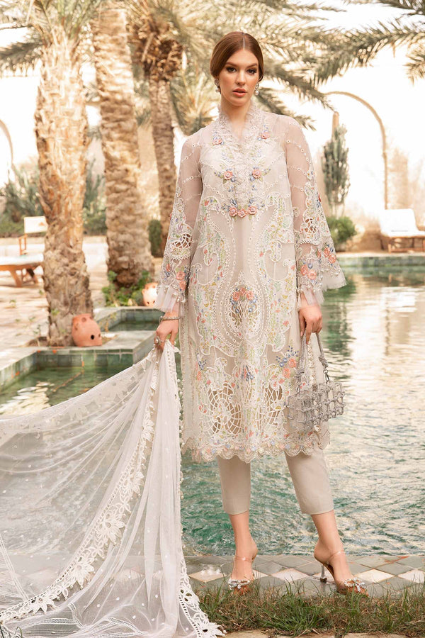 Maria B Embroidered Lawn 3 Piece suit D-2405-A