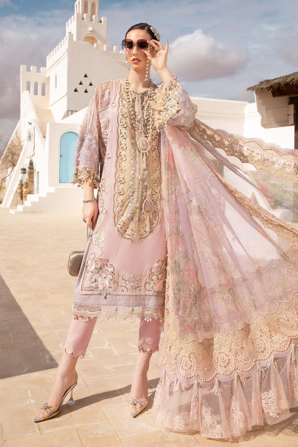 Maria B Embroidered Lawn 3 Piece suit  D-2406-A