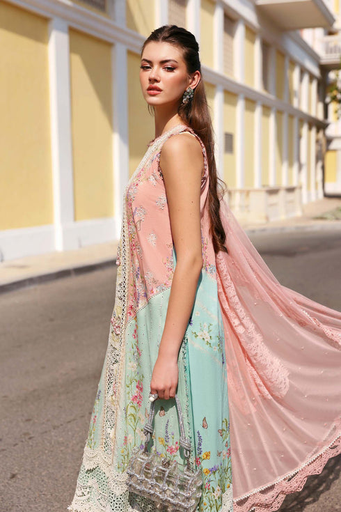 Maria B 3 Piece Embroidered Lawn Suit D-2606-A