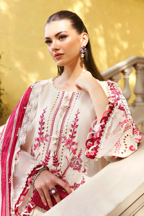 Maria B 3 Piece Embroidered Jacquard Lawn Suit D-2609-A
