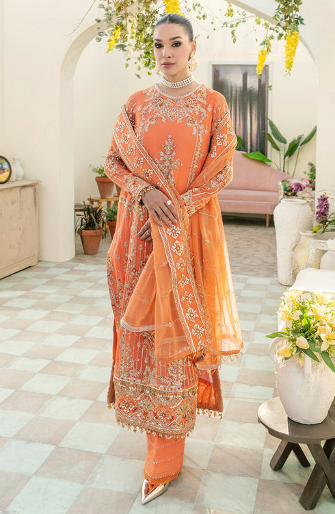 Maryam N Maria Embroidered Chiffon 3 piece suit Fatin SFD-0096