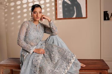 Maryams Embroidered Organza Suit Zarq-ZEE-1913