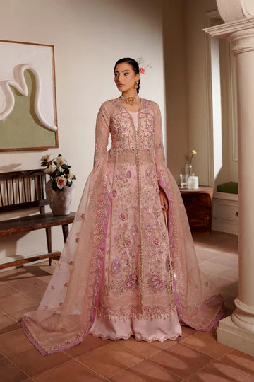 Maryams Embroidered Organza Suit Sunehri-ZEE-1914