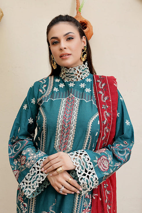 Maryams Embroidered Lawn 3 Piece suit B 1018