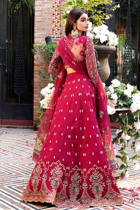 Maryams Embroidered Net 3 Piece Suit N 203