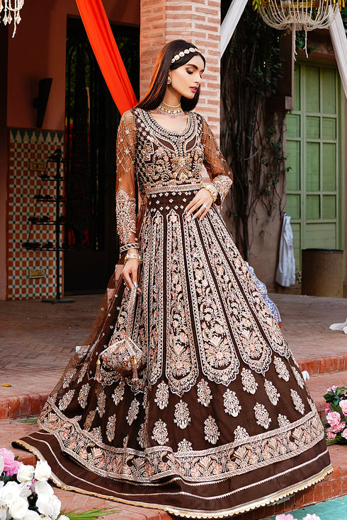 Maryams Embroidered Net 3 Piece Suit N 204