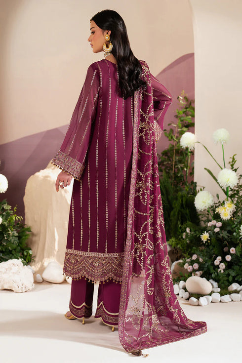 Alizeh Embroidered Chifffon Suit AF-HM-4034-Dusk
