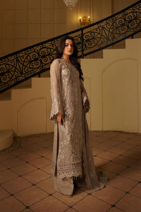 Maryams Embroidered Chiffon Suit Sarang