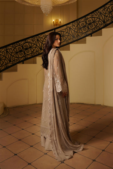 Maryams Embroidered Organza Suit MANAL-ARZ-9004