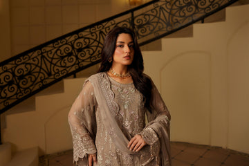 Maryams Embroidered Organza Suit MANAL-ARZ-9004