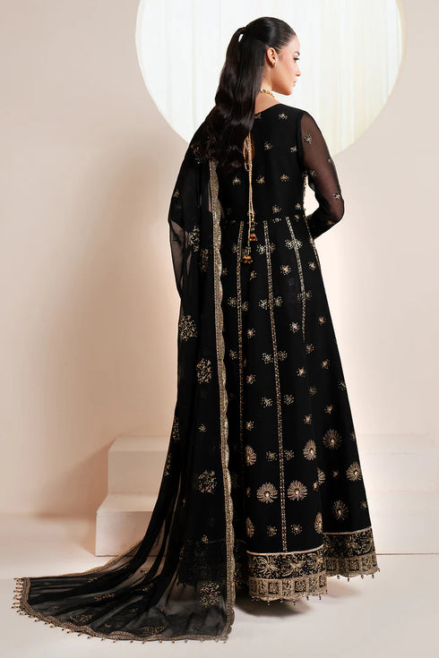 Alizeh Embroidered Chifffon Suit AF-HM-4030-Noir