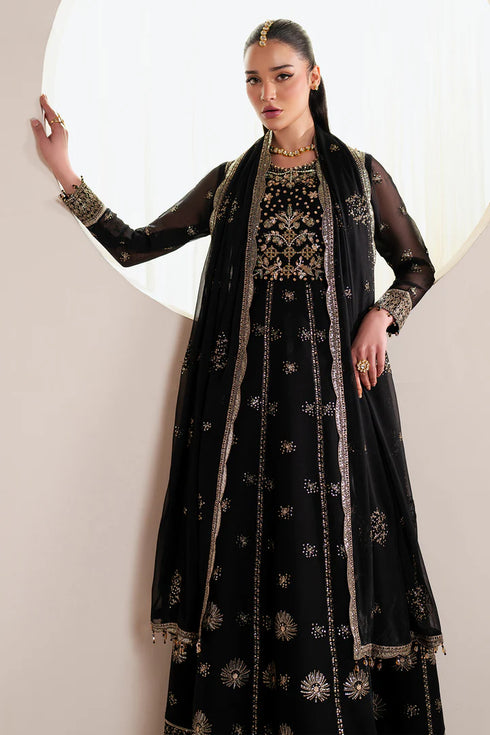 Alizeh Embroidered Chifffon Suit AF-HM-4030-Noir