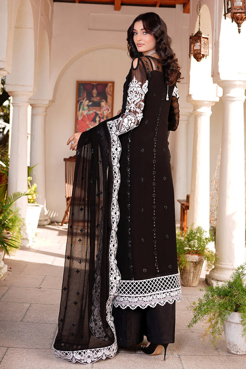 Maryams Embroidered Chiffon 3 Piece Suit A-6003