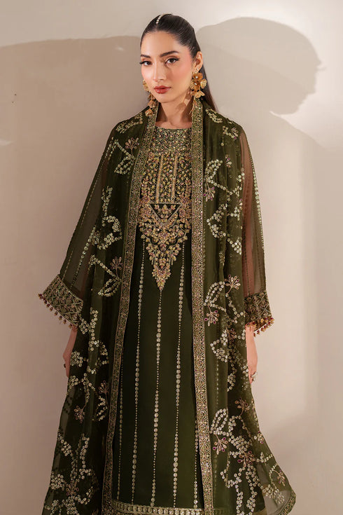 Alizeh Embroidered Chifffon Suit AF-HM-4033-Olivia