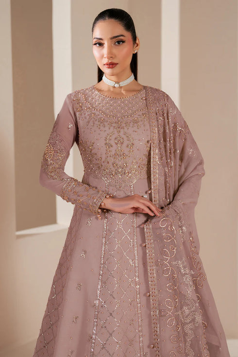 Alizeh Embroidered Chifffon Suit AF-HM-4031-Saffron