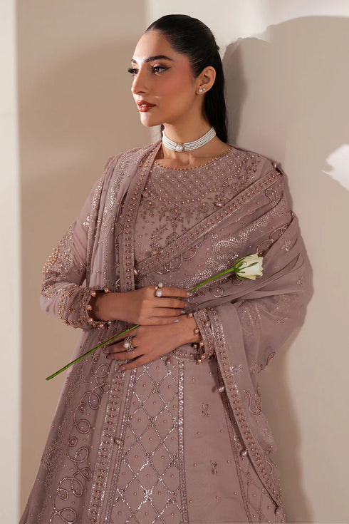 Alizeh Embroidered Chifffon Suit AF-HM-4031-Saffron
