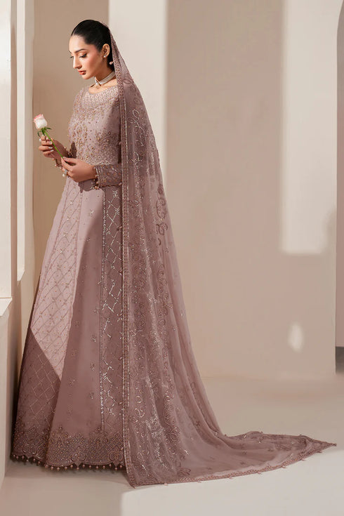Alizeh Embroidered Chifffon Suit AF-HM-4031-Saffron
