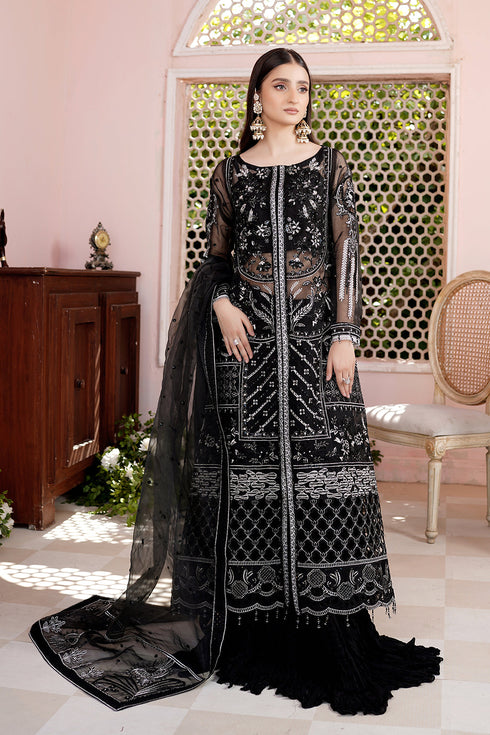 Maryams Embroidered Organza 3 Piece Suit L-705