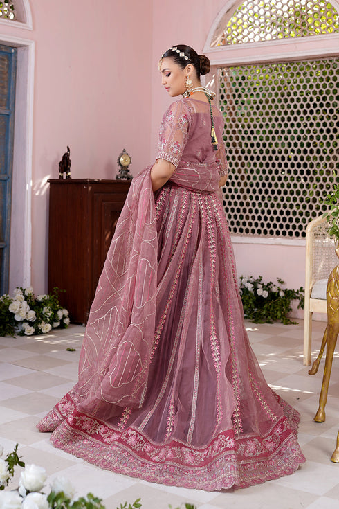 Maryams Embroidered Organza 3 Piece Suit L-707