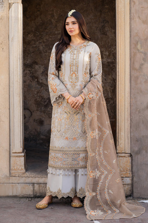 Imrozia Embroidered Organza Suit I-224