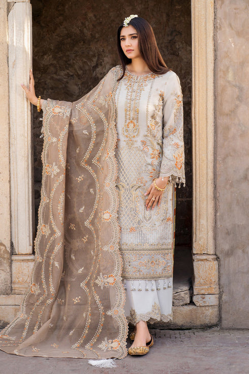Imrozia Embroidered Organza Suit I-224