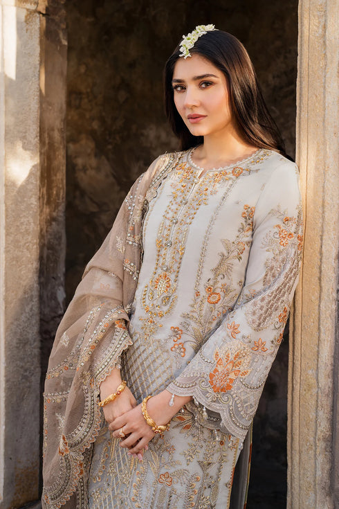 Imrozia Embroidered Organza Suit I-224