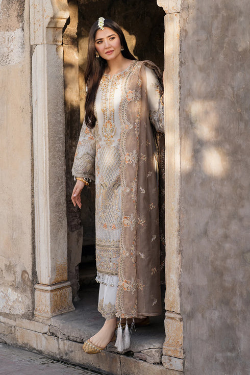 Imrozia Embroidered Organza Suit I-224