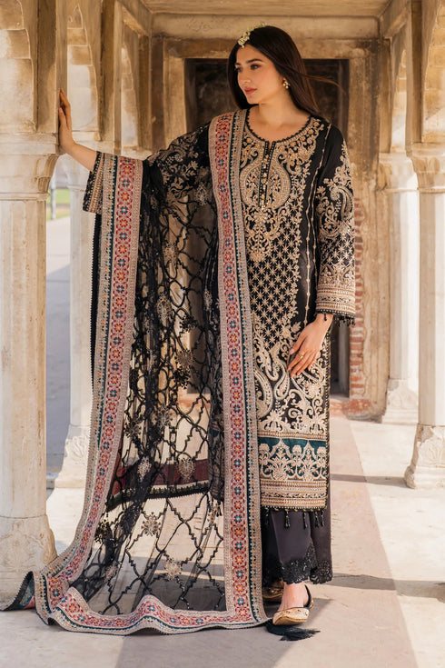 Imrozia Embroidered Net Suit I-222