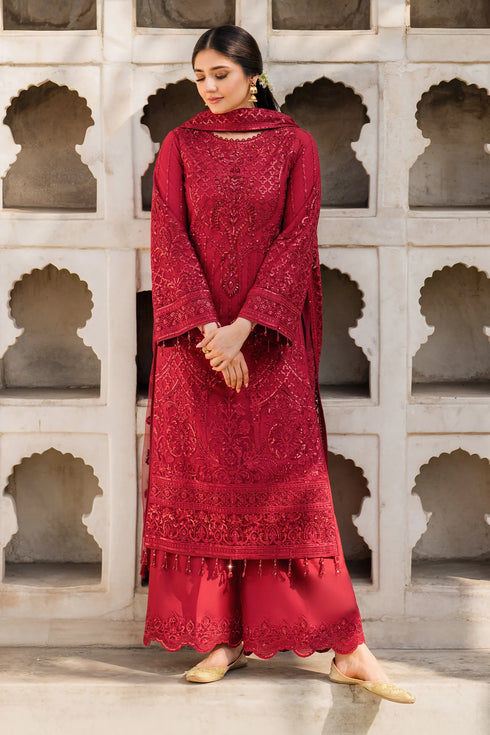Imrozia Embroidered Net Suit I-219