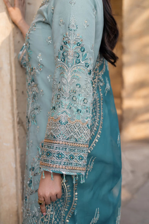 Imrozia Embroidered Organza Suit I-225